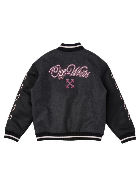 26SS [키즈] 오프화이트 캐주얼 자켓 OGEH001K F25FAB0010732 GREY - OFF WHITE