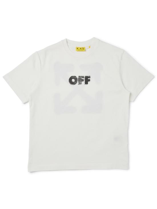 25FW [키즈] 오프화이트 티셔츠 OBAA002K F25JER0030110 WHITE
