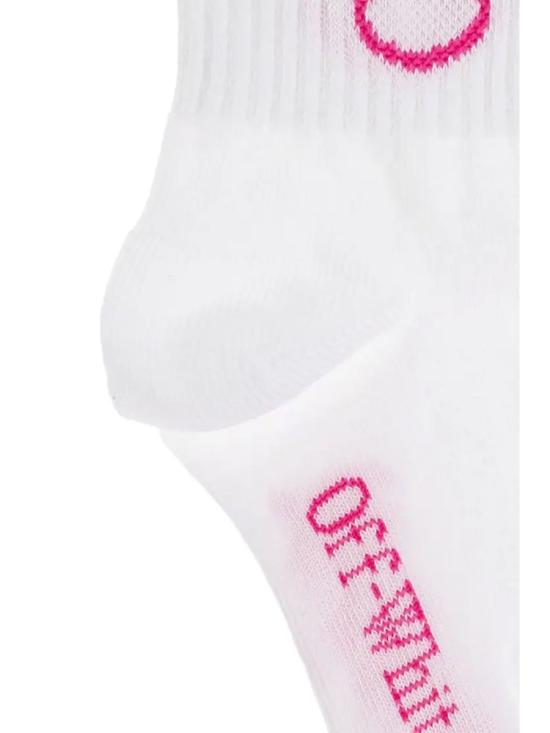 25FW [키즈] 오프화이트 발목 양말 OGRA003K F25KNI0020132 WHITE - OFF WHITE