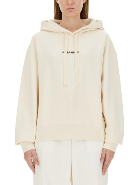  질샌더 후드 티셔츠 J40GU0002 J20010279 Neutrals