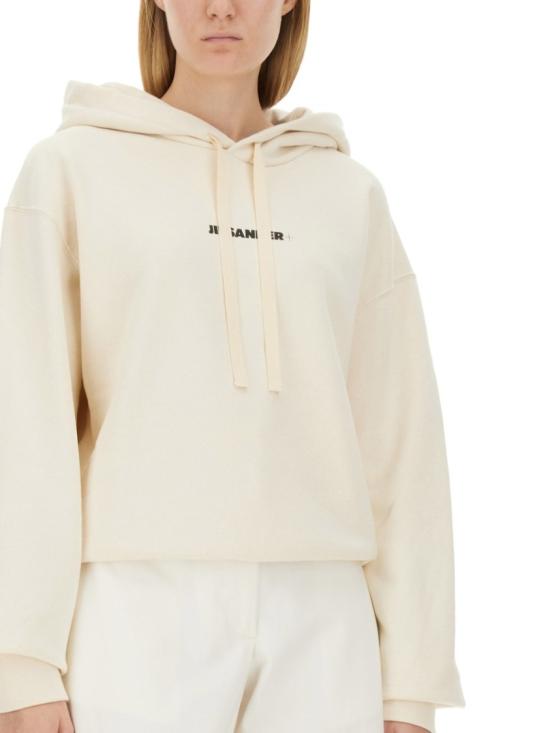  질샌더 후드 티셔츠 J40GU0002 J20010279 Neutrals - JIL SANDER