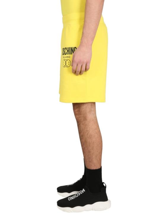  모스키노 숏팬츠 03472028 1032 Yellow - MOSCHINO
