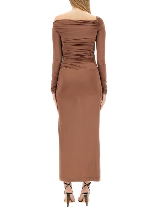  헬무트랭 롱 원피스 N10HW603 0CA Brown - HELMUT LANG