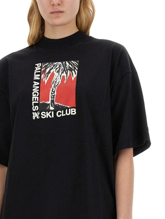  팜앤젤스 반팔 티셔츠 PWAA017 R24JER0021001 Black - PALM ANGELS