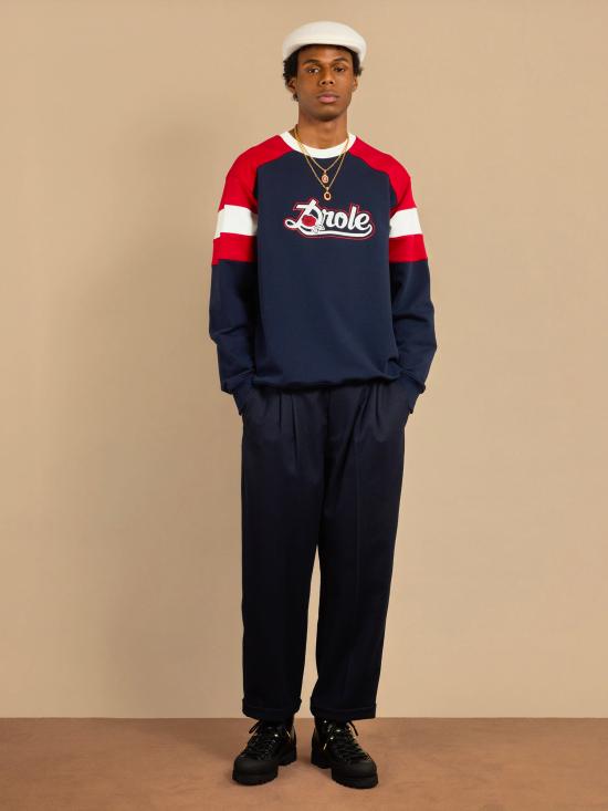 25FW 드롤드무슈 긴팔 티셔츠 ISW179CO127 NY Blue - DROLE DE MONSIEUR