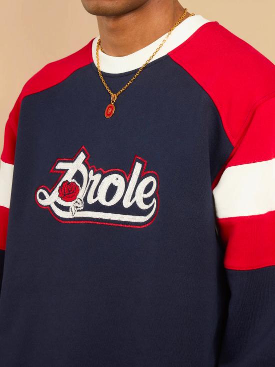 25FW 드롤드무슈 긴팔 티셔츠 ISW179CO127 NY Blue - DROLE DE MONSIEUR