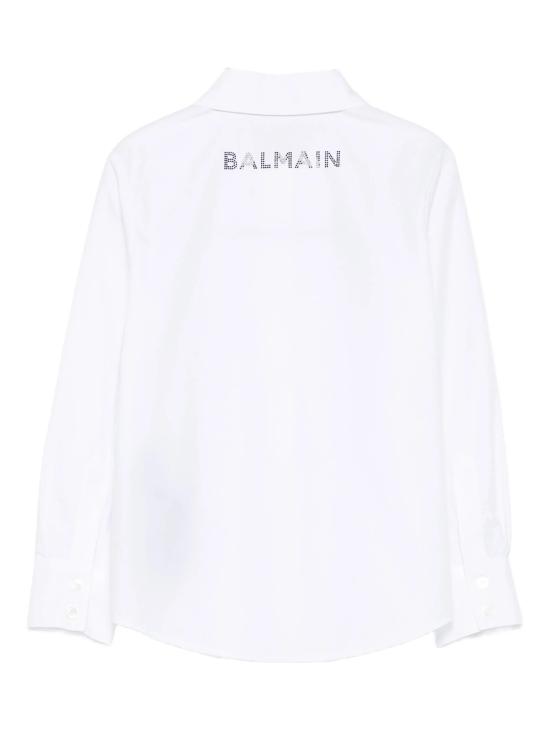 25FW [키즈] 발망 셔츠 BX5A20 P0536 100AG White - BALMAIN