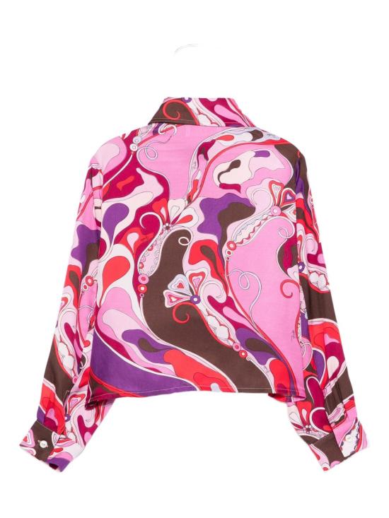 25FW [키즈] 에밀리오푸치 셔츠 PX5A20 K0246 513RO Fuchsia - EMILIO PUCCI