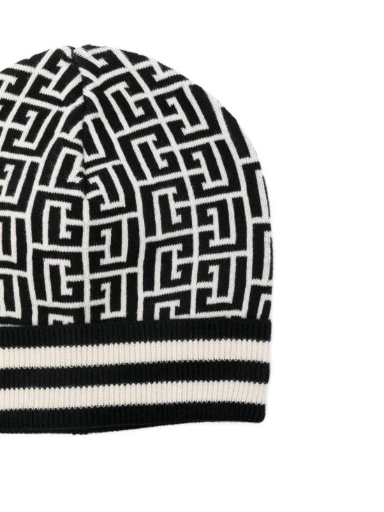 25FW [키즈] 발망 모자 BX0P07 Z2312 104NE Cream - BALMAIN