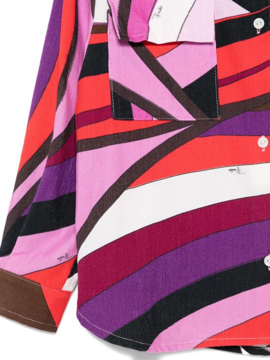 25FW [키즈] 에밀리오푸치 셔츠 PX5A50 V0164 513RO Fuchsia - EMILIO PUCCI