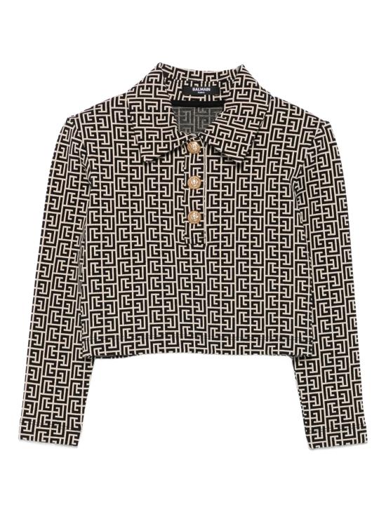 25FW [키즈] 발망 셔츠 BX8B10 Z2411 106NE Cream