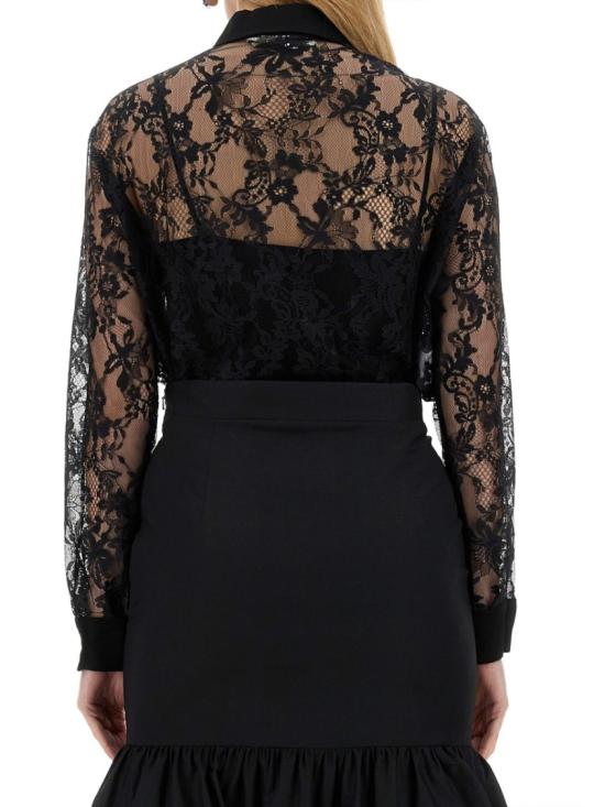  모스키노 블라우스 02140461 4555 Black - MOSCHINO