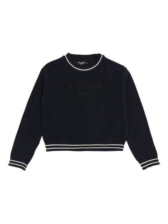 25FW [키즈] 발망 니트/스웻셔츠 BX9A50 Z3294 621AV Blue