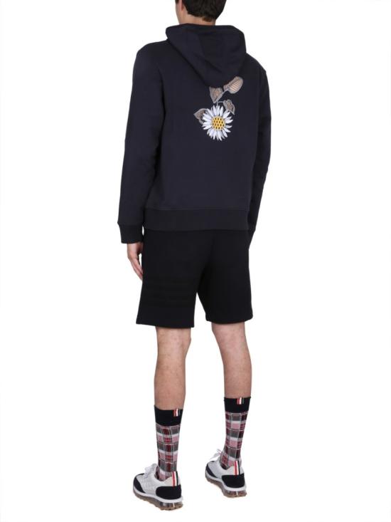  톰브라운 후드 티셔츠 MJT364E 06931415 Blue - THOM BROWNE