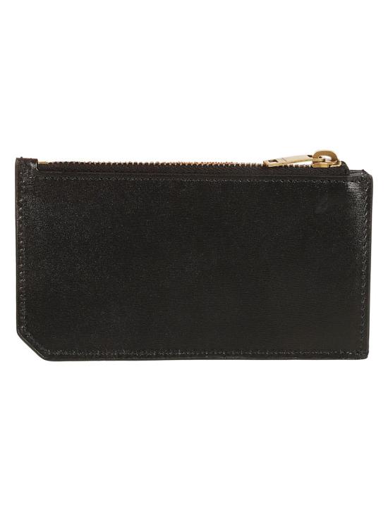 25SS 생로랑 샤이니 레더 타이니 카산드라 프라그망 지퍼 카드 케이스 62989902G0W1000 Black - SAINT LAURENT