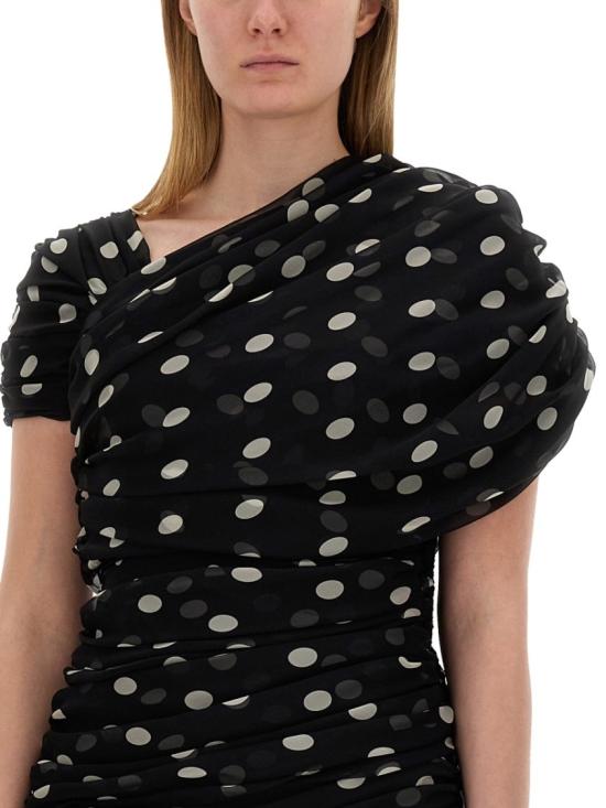  생로랑 숏 원피스 776449 Y5I781095 Black - SAINT LAURENT