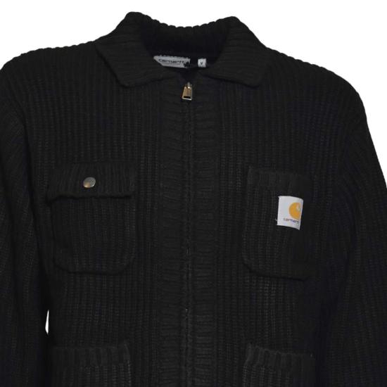 25FW 칼하트 WIP 초어 니트 자켓 I035399 89XX Black - CARHARTT WIP