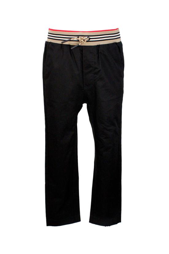 24FW [키즈] 버버리 트레이닝/조거 팬츠 8030127 EBSFA1189 Black