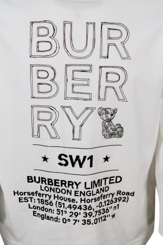 25FW [키즈] 버버리 티셔츠 8053774 1006 White - BURBERRY