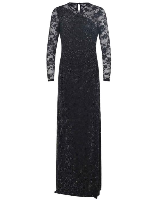 25FW 셀프 포트레이트 롱 원피스 PF25 100XABLACK Black