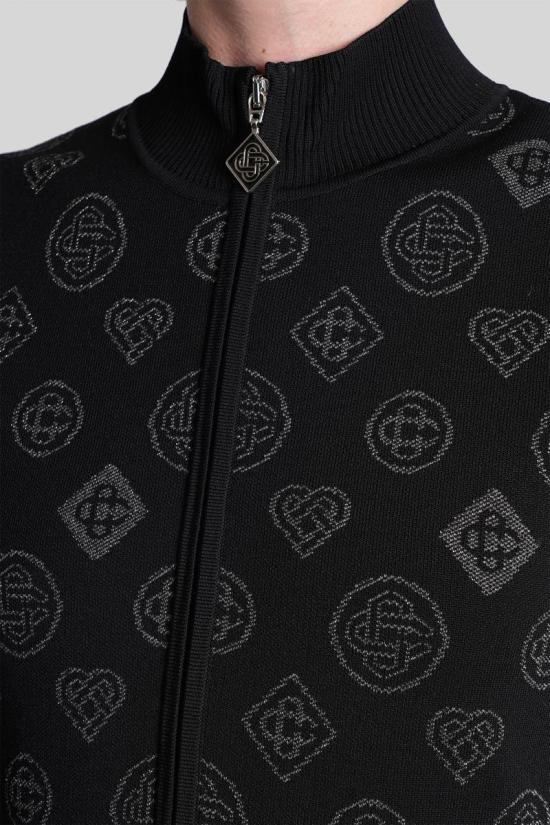 25FW 카사블랑카 미디 원피스 427187 W AW25 KW 1121 Black - CASABLANCA