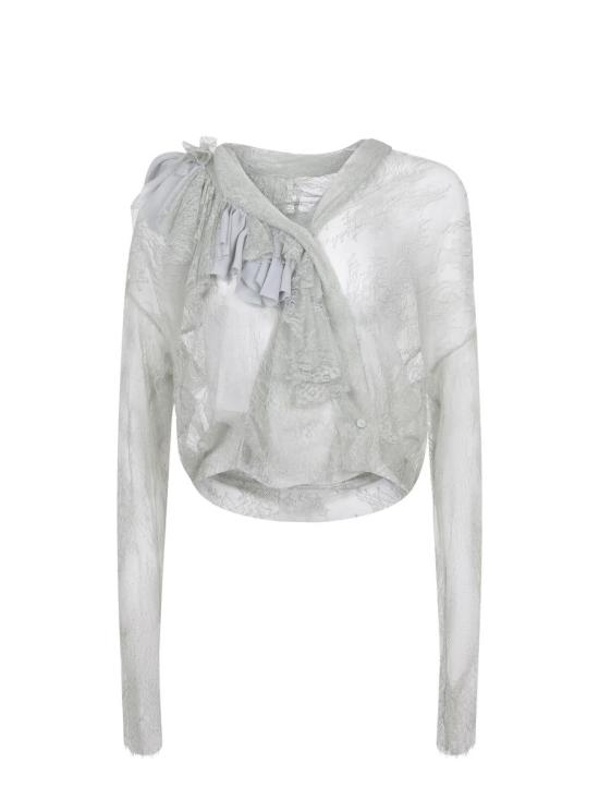 25FW 알베르타 페레티 블라우스 0213 66200483 GREEN