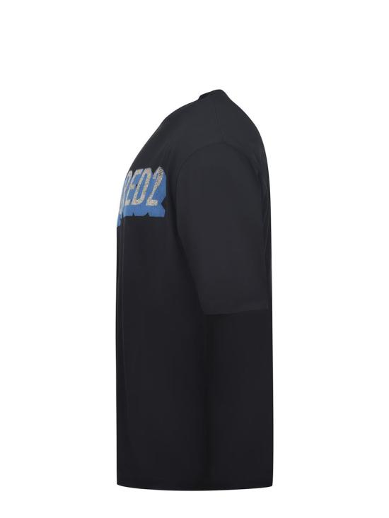 25FW 디스퀘어드2 반팔 티셔츠 S74GD1445D20020 900 Black - DSQUARED2