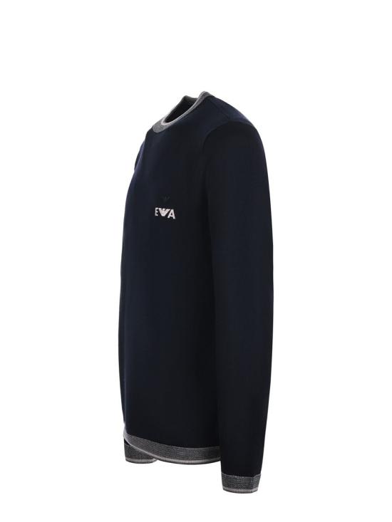 25FW 엠포리오 아르마니 스웨터 EM003387AF14697 UB118 BLUE - EMPORIO ARMANI