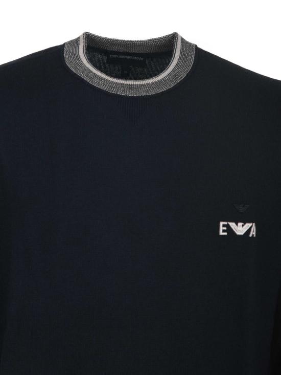 25FW 엠포리오 아르마니 스웨터 EM003387AF14697 UB118 BLUE - EMPORIO ARMANI