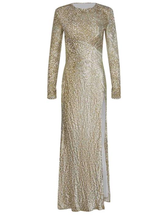 25FW 셀프 포트레이트 롱 원피스 PF25 060XAGOLD Gold