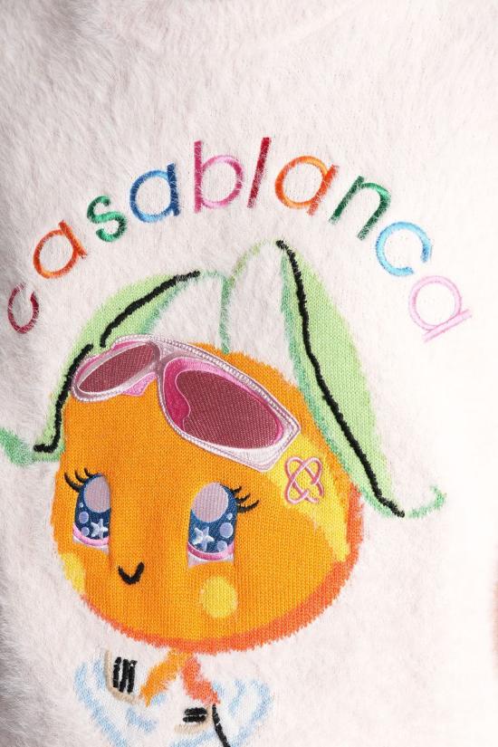 25FW 카사블랑카 스웨터 427185 W AW25 KW 1069 Pink - CASABLANCA