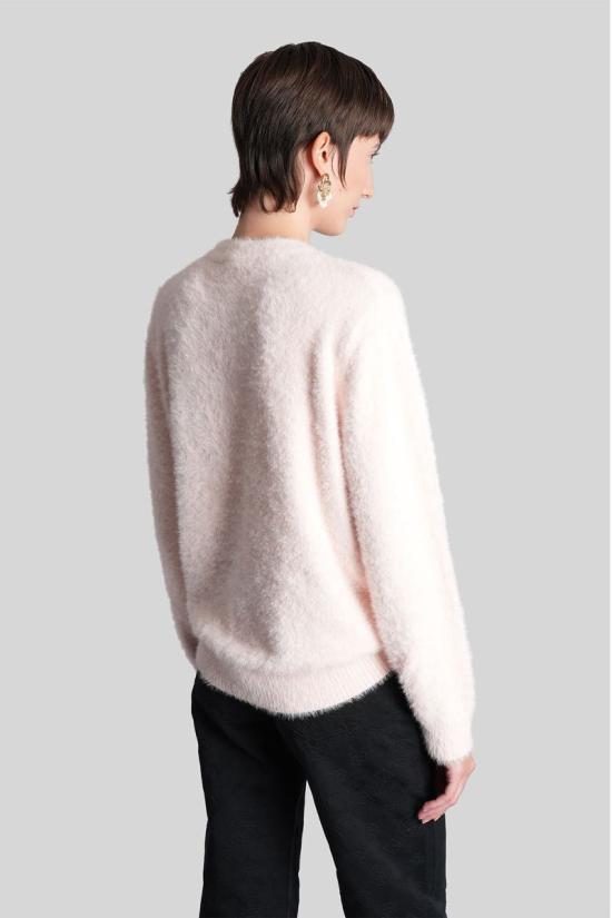 25FW 카사블랑카 스웨터 427185 W AW25 KW 1069 Pink - CASABLANCA