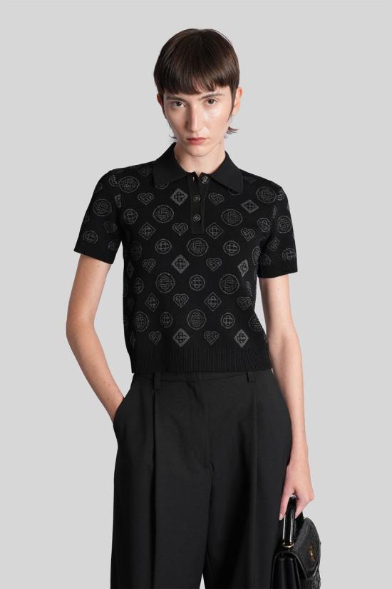 25FW 카사블랑카 셔츠 427186 W AW25 KW 1077 Black