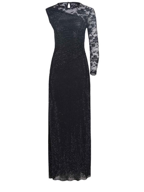 25FW 셀프 포트레이트 롱 원피스 PF25 100XBLACK Black