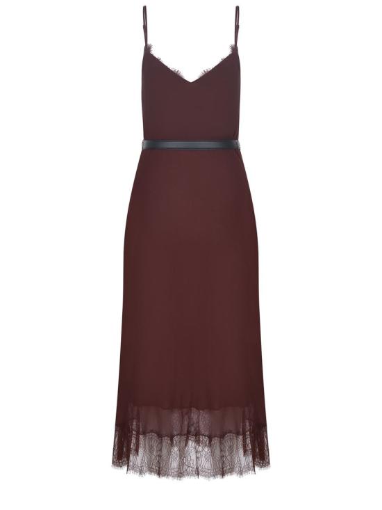 25FW 셀프 포트레이트 미디 원피스 PF25 022MBROWN - SELF PORTRAIT