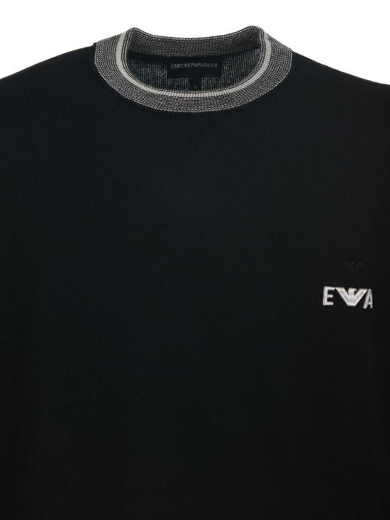 25FW 엠포리오 아르마니 스웨터 EM003387AF14697 UC001 Black - EMPORIO ARMANI