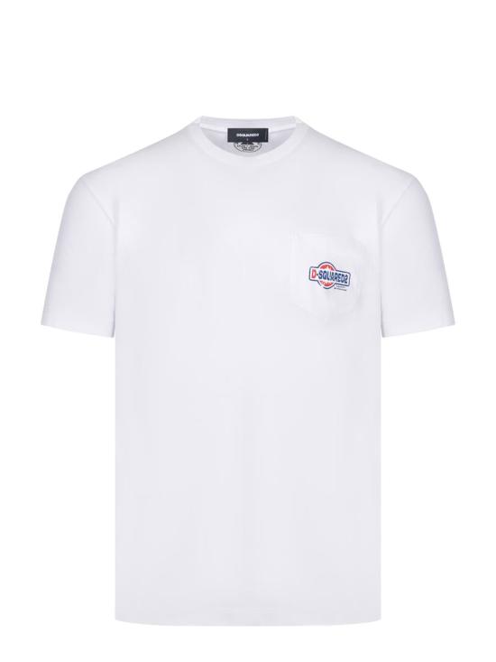 25FW 디스퀘어드2 반팔 티셔츠 S74GD1449D20020 100 WHITE