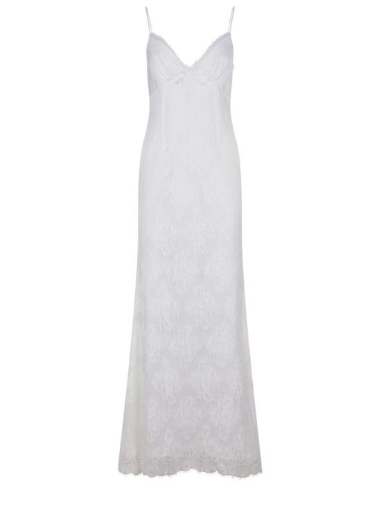 25FW 셀프 포트레이트 롱 원피스 PF25 090XWHITE