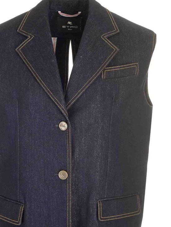 25FW 에트로 베스트 WRNI0002AD177S9000 Blue - ETRO