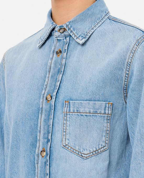 25SS 하이쿠레 데님 셔츠 HEW06082DF127L0877L0877 Blue - HAIKURE