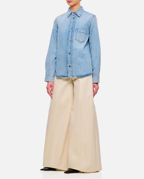 25SS 하이쿠레 데님 셔츠 HEW06082DF127L0877L0877 Blue - HAIKURE