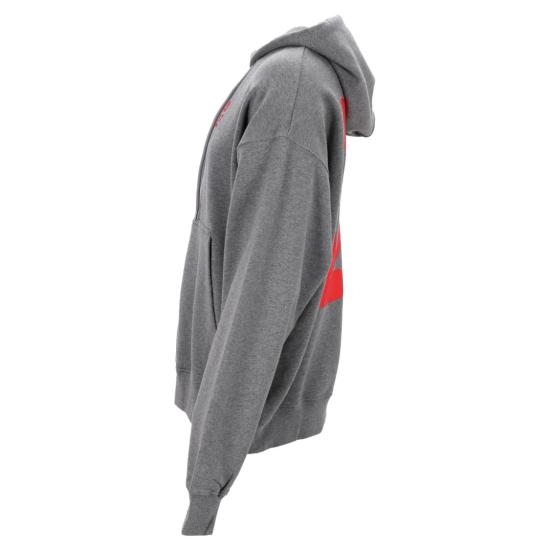  오프화이트 후드 티셔츠 OMBB085F22FLE0070825 Grey - OFF WHITE