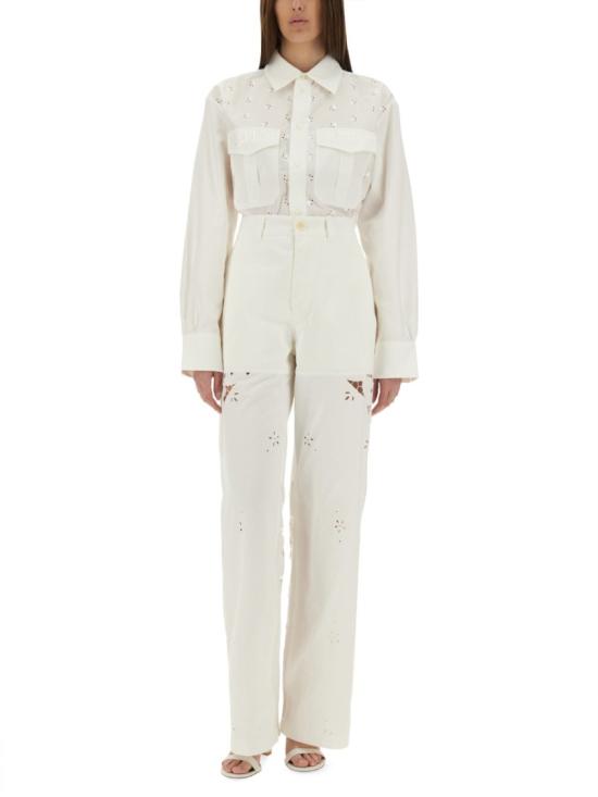 25SS 마린세르 블라우스 USI022A UWOV0045WH20 White - MARINE SERRE