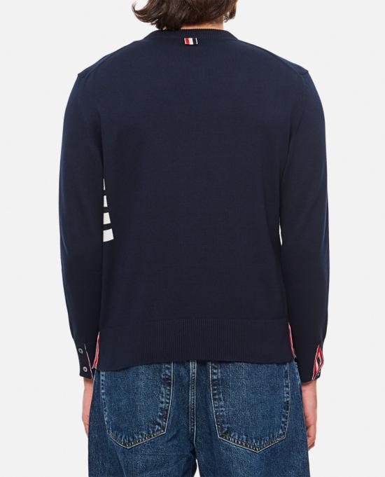 25SS 톰브라운 스웨터 MKA543AY3043415 Blue - THOM BROWNE