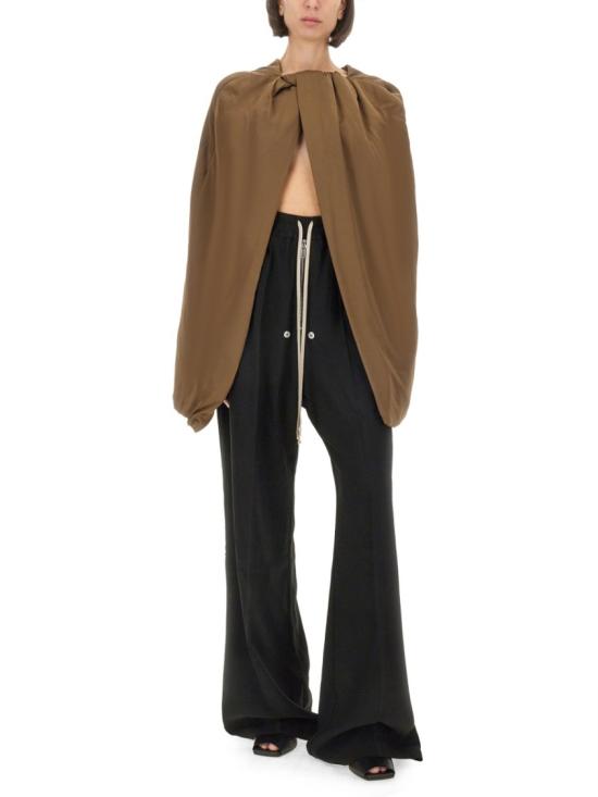  릭 오웬스 블라우스 RO02D3788 SCH35 Brown - RICK OWENS