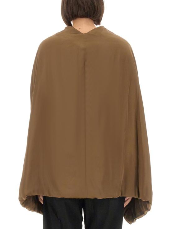  릭 오웬스 블라우스 RO02D3788 SCH35 Brown - RICK OWENS