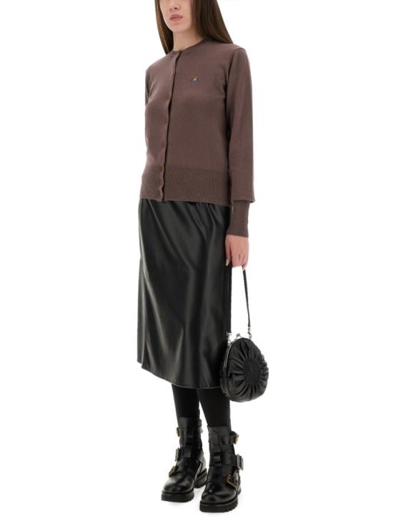 25FW 비비안웨스트우드 BEA 베아 니트 가디건 1803002P Y001VD408 Brown - VIVIENNE WESTWOOD