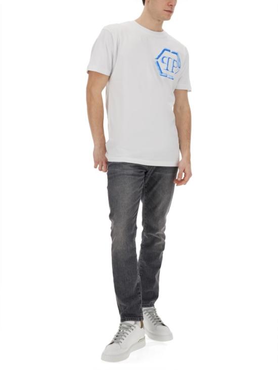  필립 플레인 반팔 티셔츠 SADCMTK6787 PJY002N01 White - PHILIPP PLEIN