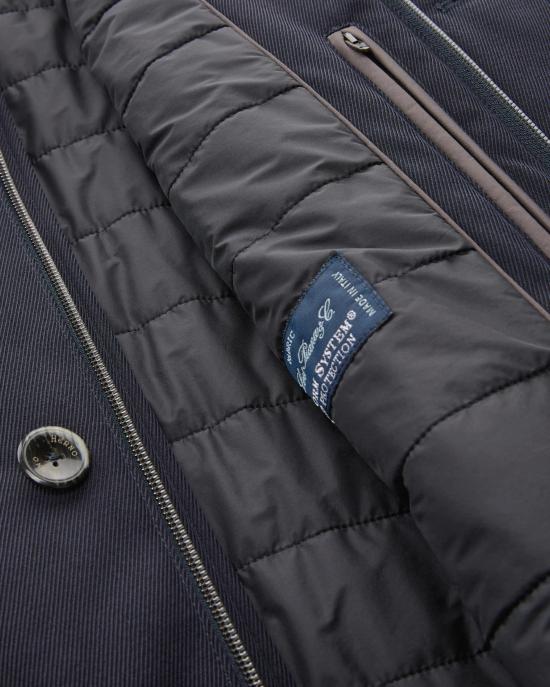 25FW 에르노 사선 울 카코트 IM000369U 33186 9200 BLUE - HERNO