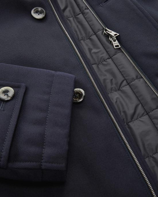 25FW 에르노 사선 울 카코트 IM000369U 33186 9200 BLUE - HERNO